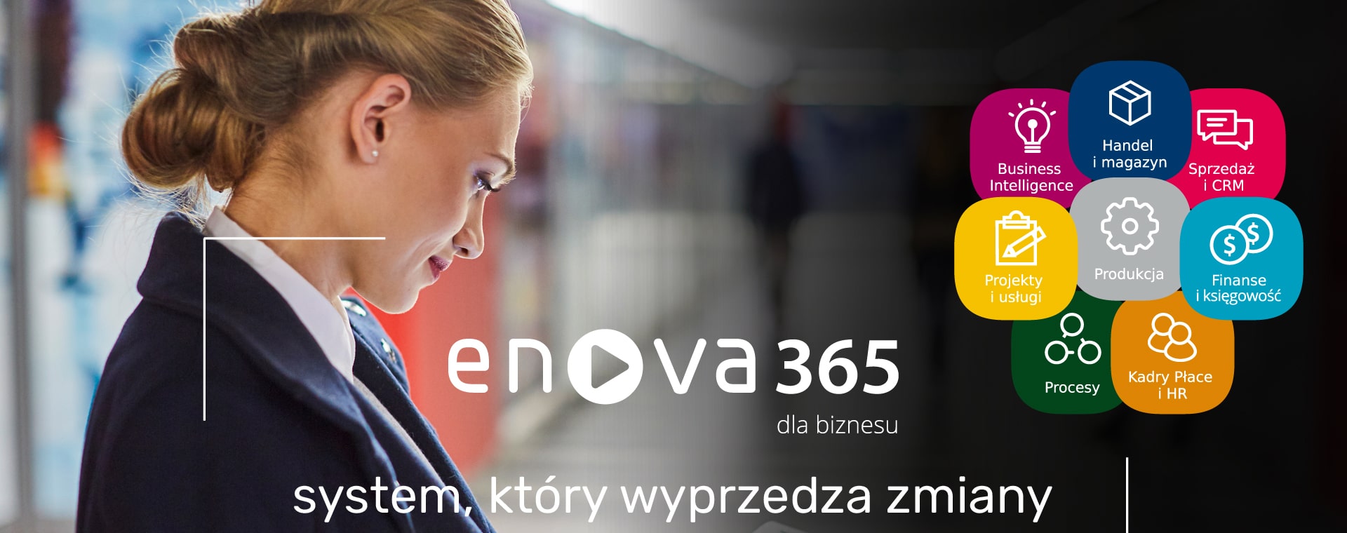 banner enova365 system, który wyprzedza zmiany